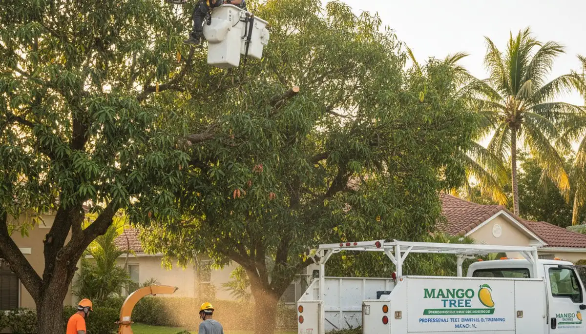 Professional tree removal service in Bradenton FL safely cutting and clearing trees